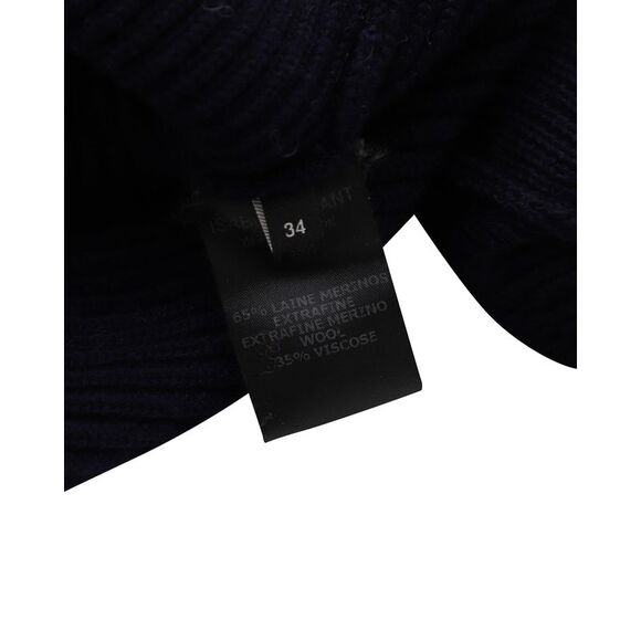 Pre Loved Isabel Marant Vintage Ribbed Knit Wool Sweater Women blue | navy blue - Picture 4 of 8